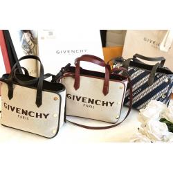 Givenchy/纪梵希官网奢侈品购物新款帆布链条提花迷你BOND购物袋