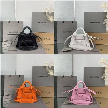 Balenciaga巴黎世家中国官方网站鳄鱼纹小号Neo Classic迷你Top Handle手袋机车包