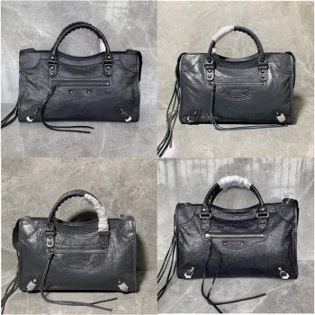 Balenciaga北京巴黎世家专柜经典款爆裂羊皮大号CLASSIC CITY机车包