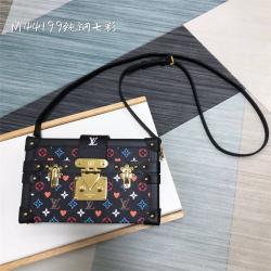 LV奢侈品代购网中古三彩PETITE MALLE 手袋盒子包M44199