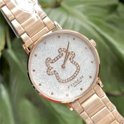 COACH蔻驰中国官网正品新款女士手表2021牛年纪念款钢带石英腕表