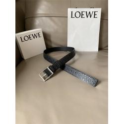 LOEWE罗意威香港官网新款皮带压纹牛皮针扣3.4CM腰带