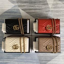 GUCCI古驰包包生产厂家GG Marmont系列绗缝迷你手袋474575