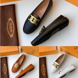 Tod's托德斯官网奢侈品购物新款女鞋女士经典环扣牛皮豆豆鞋