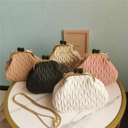 miumiu中国官网缪缪新款Belle软羊皮革手袋美人包5BP016