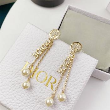 DIOR迪奥全球最大奢侈品网站J'ADIOR链条珍珠吊坠耳环