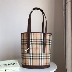 Burberry巴宝莉专柜上海博柏利新款中古系列战马格纹水桶包