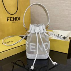 芬迪法国官网FENDI MON TRESOR网眼布水桶包8BS010