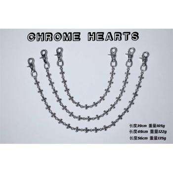 Chrome hearts CH克罗心正品官网纯银双勾扣十字花裤链包链腰链