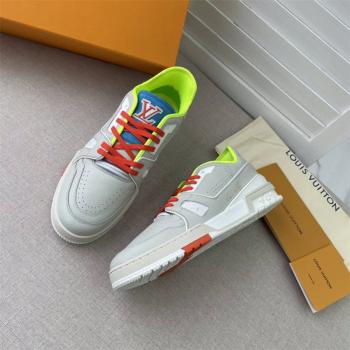 LV TRAINER 巴黎限定款拼色板鞋运动鞋1A8W9Y