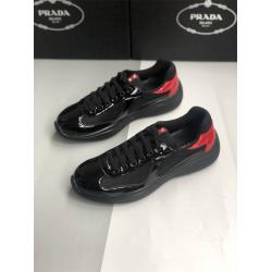 普拉达鞋子官网Prada America's Cup 漆皮和尼龙运动鞋4E3400