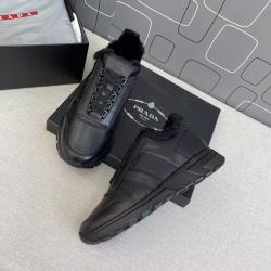 Prada/普拉达香港官网新款男士PRAX 01 系带羊毛运动鞋4E3579