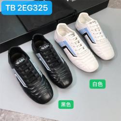 prada普拉达中文官网男鞋Rev 皮革运动鞋2EG325