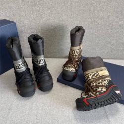 迪奥官方网站DiorAlps 限定系列尼龙中筒雪地靴女靴KCI684