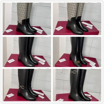 Ferragamo/菲拉格慕中文官网新款女靴高筒长靴骑士靴