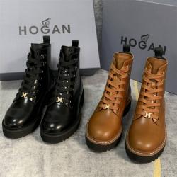 HOGAN豪格正品代购女士H543系列Combat短靴马丁靴格斗靴