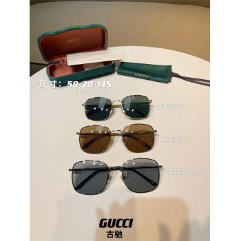 GUCCI古驰GG1350S 新款金属方框太阳镜墨镜
