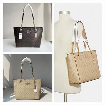 coach包蔻驰正品官网C8148 CAMMIE CHAIN TOTE托特包购物袋