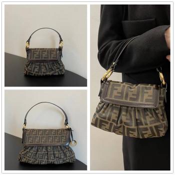 芬迪中国官网价格查询FENDI 中古老花饺子元宝包5099/5100