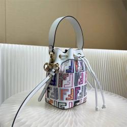 Fendi/芬迪法国官网8BS010彩色印花Mon Tresor迷你水桶包