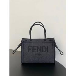 FENDI芬迪8BH378法兰绒FENDI ROMA手提袋购物袋83348