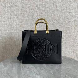 芬迪范思哲Fendi Versace 8BH386 Sunshine联名款中号购物袋托特包