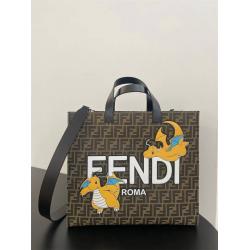 芬迪8BH357 FENDI x FRGMT x POKÉMON联名系列手袋龙年托特包56706