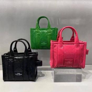 Marc Jacobs MJ官网女包 油蜡皮漆皮超迷你托特包