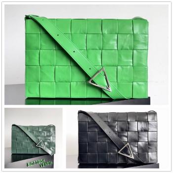 bottega veneta BV葆蝶家官网691407加大号Cassette斜挎包油蜡皮方块包