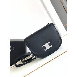 Celine思琳官网男包114453 BESACE TRIOMPHE中号手袋马鞍包