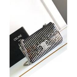 Celine思琳中文官网115203 CLAUDE珠片亮片链条包腋下包197993