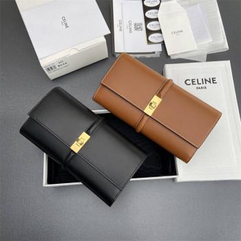 Celine思琳官网原单10M033 TRIOMPHE16亮泽牛皮革钱包