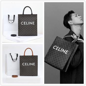 Celine思琳香港官网191542 CABAS 小号标志印花竖款托特包