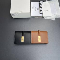Celine思琳香港官网10M473 TRIOMPHE亮泽牛皮革卡包