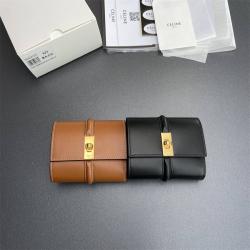 Celine思琳正品官网10M523 TRIOMPHE亮泽牛皮革钱包