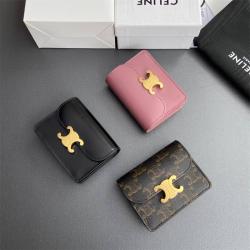 Celine思琳10N062/10N063 TRIOMPHE标志印花名片包卡包