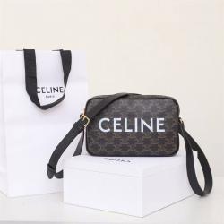 Celine思琳中文官网194502标志印花中号邮差包相机包