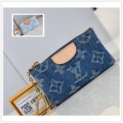lv箱包M82961牛仔布钥匙零钱包
