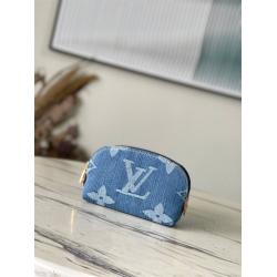 lv香港M24316 POCHETTE COSMÉTIQUE 牛仔布小号化妆包