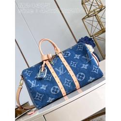 lv值得入手的经典款式M24315 KEEPALL BANDOULIÈRE 45 牛仔布旅行袋