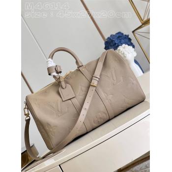 LV官网中文版M46114 KEEPALL BANDOULIÈRE 45 旅行袋