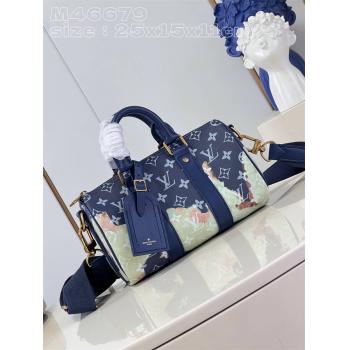 上海lv专柜M46679 KEEPALL BANDOULIÈRE 25 手袋枕头包