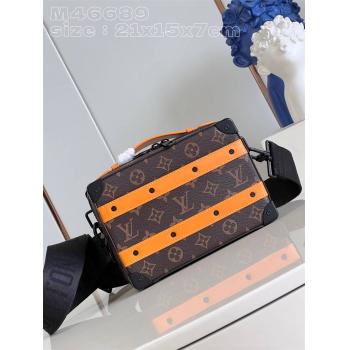 法国lv价格M46689 HANDLE SOFT TRUNK 手袋盒子包