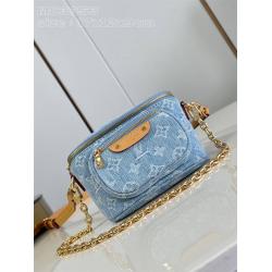 高仿lv M83353 MINI BUMBAG 手袋牛仔布腰包