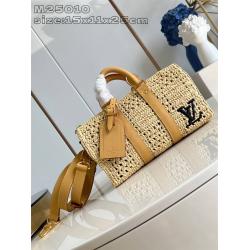 北京lv店M25010 KEEPALL BANDOULIÈRE 25 编织枕头包