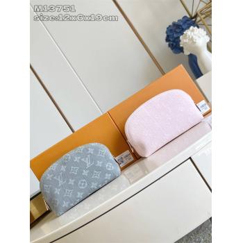 LV包包M13751 POCHETTE COSMETIQUE 牛仔布小号化妆包