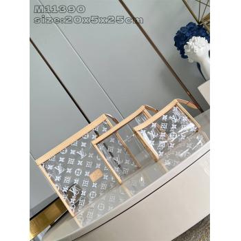lv官网网站M11390 TRIO POCHE TOILETTE 透明盥洗袋