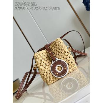 LV女包M83521 NOÉ PURSE 手袋编织水桶包