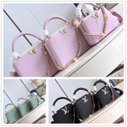 LV M23951/M25339/M23950 CAPUCINES 花卉挂锁手袋48865