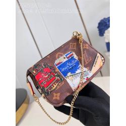 LV法国官网M58009丝印MINI POCHETTE ACCESSOIRES 手拿包